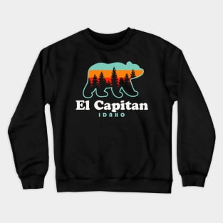 El Capitan Idaho Hike Alice Lake Bear Crewneck Sweatshirt